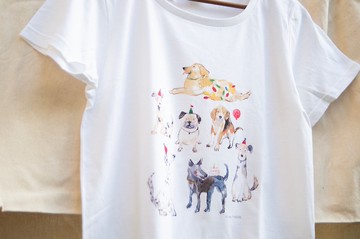 毛小孩狗勾 女版T-shirt
