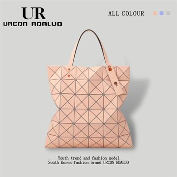 UR小眾幾何菱格托特包女2025新款大容量上課手提包時尚單肩腋下包