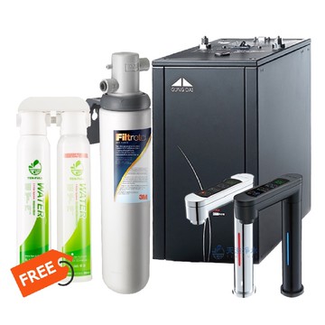 【宮黛GUNG DAI】GD-600櫥下型觸控式雙溫飲水機【3M S004淨水系統｜贈快拆式前置過濾組｜三段式溫度設定】【贈全台安裝】