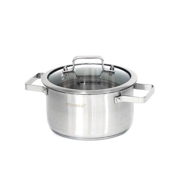 Kitchen-Art Olga IH 電磁爐適用雙柄鍋 22cm  1組  銀色