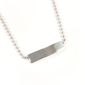 【日本直送 二手美品】GUCCI 古馳 頸鍊 項鍊 手鍊 2WAY 圓珠鍊 品牌標誌飾牌