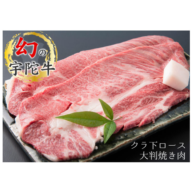 (チルド)宇陀牛　黒毛和牛　クラシタ　ロース　大判焼肉用　約2kg／冷蔵発送　新鮮なお肉　希少　特産　マニアの通うブランド牛　肉通　奈良県　宇陀市　菟田野　山繁