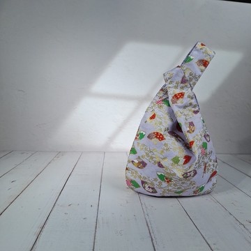 Mini和風袋-和扇(紫)