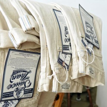 (免運)沾醬onewash赤耳白牛 白胚牛仔長褲 赤耳復古長褲子工裝 阿美咔嘰