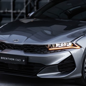 Brenthon 汽車 DL3 第三代 前車標 BM3-114 適用於 2020 K5 混合色  銀色 + 黑色  2020年第五季度