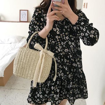 新款草編包菜籃子街拍女包手提編織包森系海邊洋氣休閑輕便沙灘包