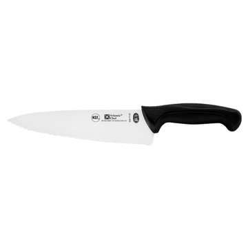 Atlantic Chef 六協 有鋸齒主廚刀 實用 鉬釩鋼  黑色柄  21cm  1支