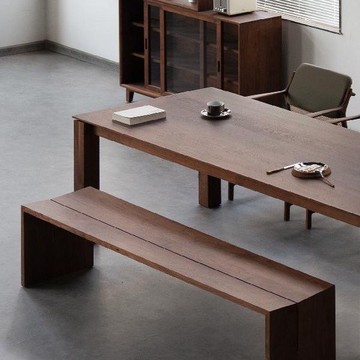 【台灣公司 可打統編】北歐實木簡約條凳黑色客廳餐桌入戶長凳家用床尾換鞋天內凳子發貨 d8163