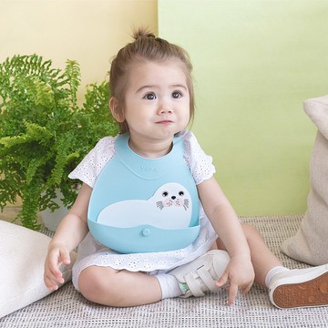 JOY 便攜式矽膠圍兜 (2021動物星朋友) | 防水防油不漏接