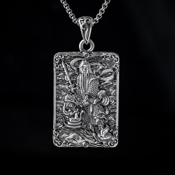 【JK銀飾】真武玄天上帝／925純銀【佛牌】