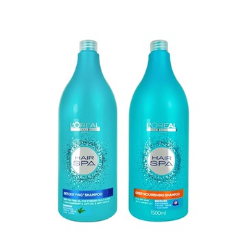 L OREAL萊雅 茶樹清新洗髮精 睡蓮淨化洗髮精 1500ml(附壓頭) 公司貨