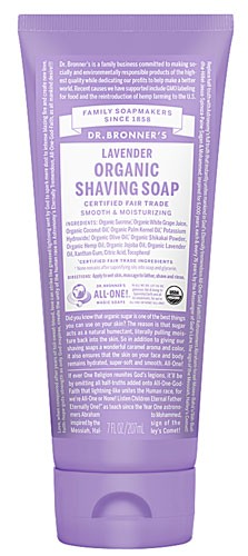 Dr. Bronner's Organic Shaving Soap Lavender 7 fl oz