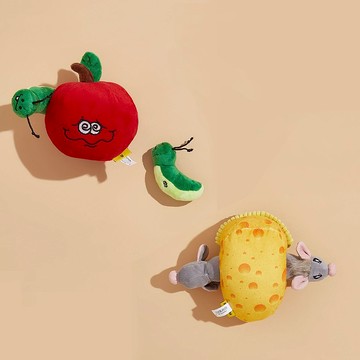 【犬貓玩具】Petsville派思維  鼠芝士蟲果果藏食益智玩具 - 玩具