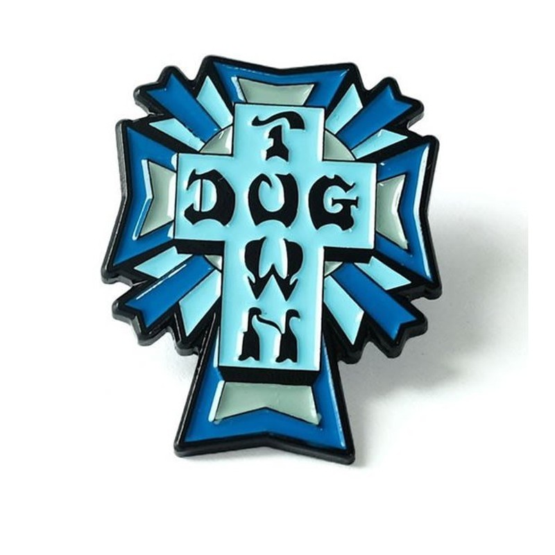 Dogtown (ドッグタウン) US ピンズ ピンバッジ DT Cross Logo Color Enamel Pin Blue 通販  LINEポイント最大5.0%GET LINEショッピング