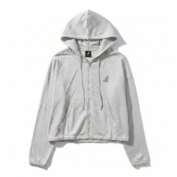 KANGOL 外套 灰白色 輕透 涼感外套 女 6622140100