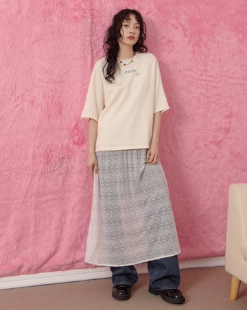 透膚蕾絲内搭背心洋裝(兩色)