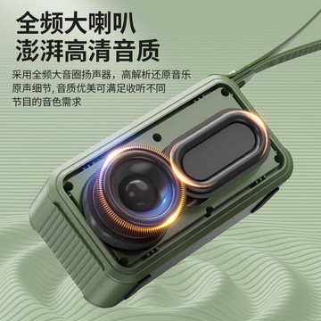 山水F62便攜式插卡FM收音機錄音數字老人小型音響數字取歌U盤