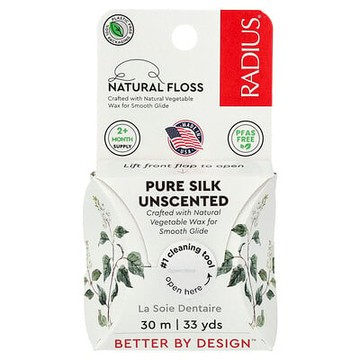 RADIUS, 全天然絲綿，無味，33 碼（30 米）