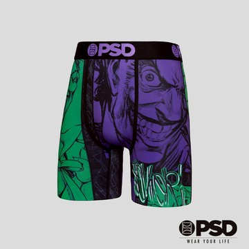 【PSD Underwear 官方旗艦店】DC-平口四角褲-小丑多重宇宙-黑色