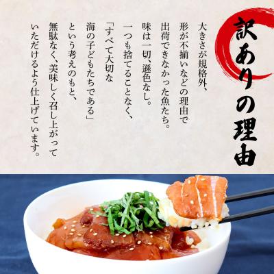 ふるさと納税 田野町 これが魚屋の漬け丼だ!〜マグロ〜 《訳あり》 80g×5P