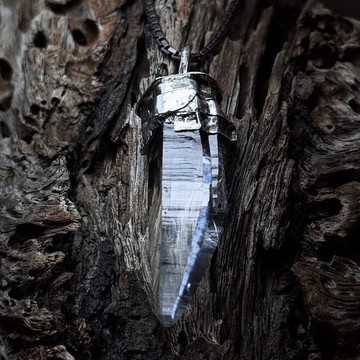 天然礦石 / 哥倫比亞水晶 / 護符-晨曦04/ 水晶柱項鍊/