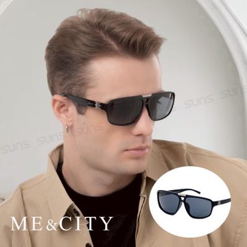 ME&CITY 復古紳士飛官框太陽眼鏡 義大利設計款 抗UV400 (ME 1105 L01)