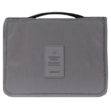 COMET 大容量旅行手提掛勾盥洗包 多層掛勾收納包 聚酯纖維  41.5 x 18.5 x 9.5cm  灰色