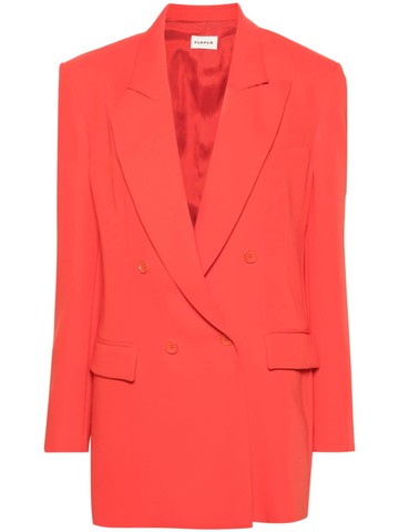 P.A.R.O.S.H. - double-breasted blazer - women - Polyester/Acetate/Viscose - S - Red