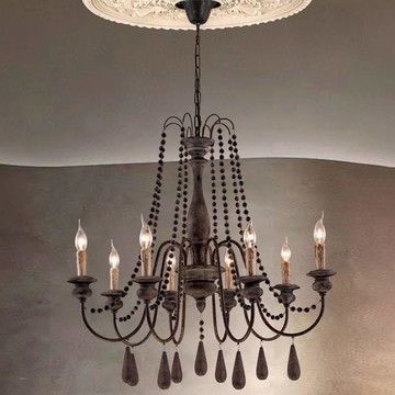 E14實木吊燈 B106-48-90081