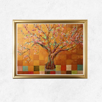 開運藝術 / 日本畫家原創 / 禪意 / 桜花 / 和風插畫 / 收藏藝術