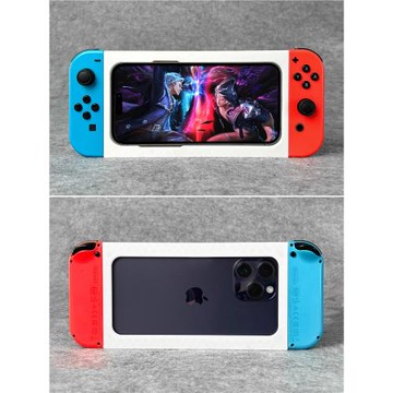 適用蘋果安卓任天堂switch手機支架joycon手柄握把支架秒變掌機