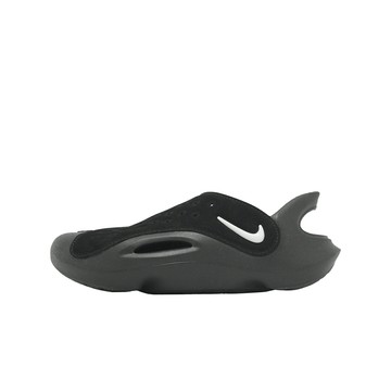 Nike 涼鞋 Aqua Swoosh GS 中大童鞋 黑 鏤空 涼拖鞋  FV6363-002