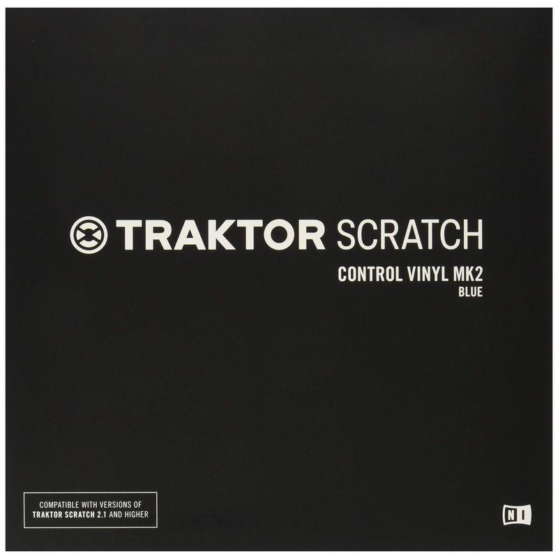 Native Instruments DJアクセサリー TRAKTOR Scratch Control Vinyl MK2 Blue