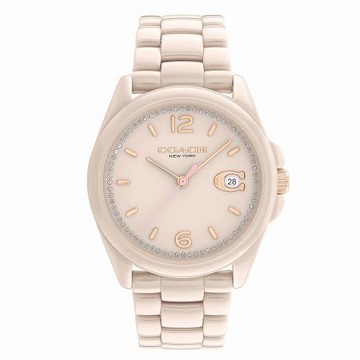 COACH 美國頂尖精品前衛陶瓷造型優質腕錶-粉色-14504065