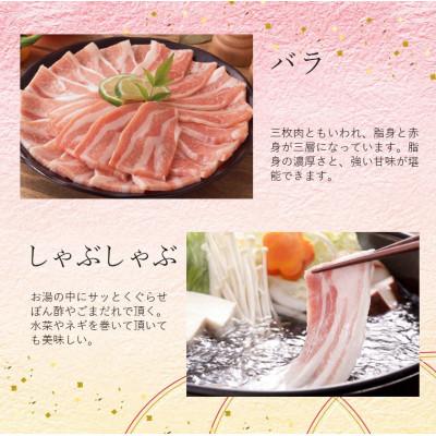 ふるさと納税 芸西村 国産豚バラしゃぶしゃぶ用500g