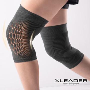 Leader X 台灣製 防護升級鋅石墨烯護膝 登山 運動 健身 一雙入 (四色任選)
