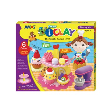 AMOS 阿摩司 6色輕黏土  甜點蛋糕  18g  1盒