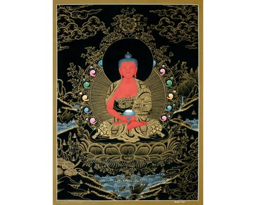 傳統阿彌陀佛唐卡 | 手工製作的西藏藝術  促進靈性成長