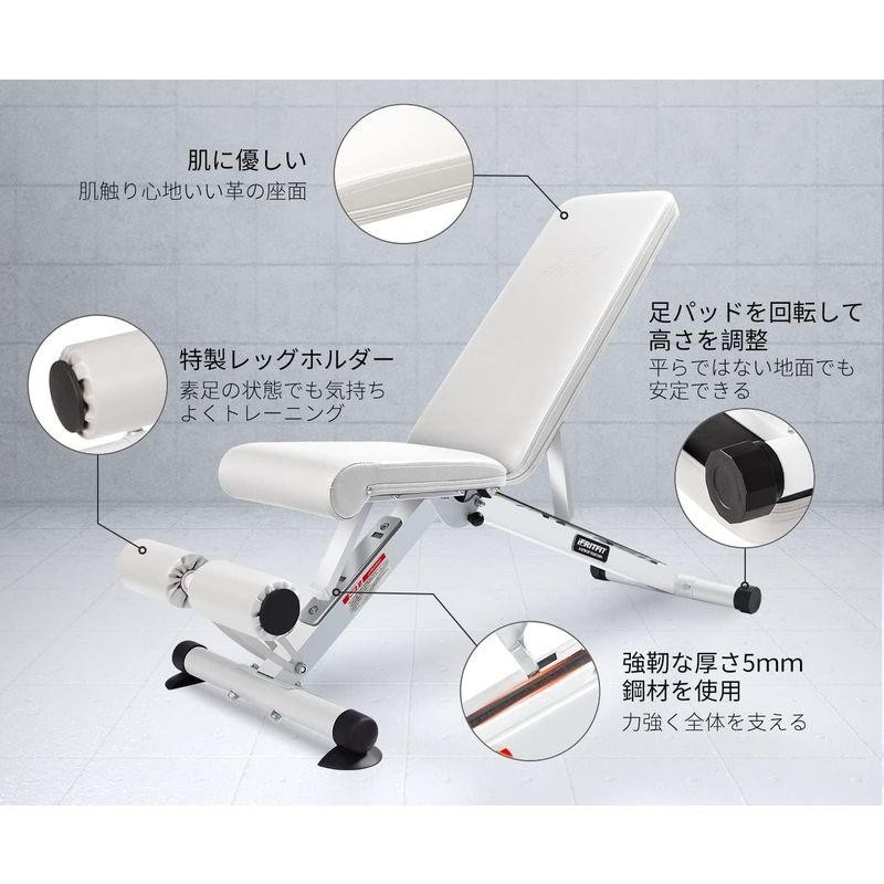 RITFIT トレーニングベンチ インクラインベンチ 可変式フラットベンチ ...