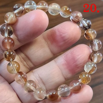 紅兔毛水晶 兔毛水晶 手鍊 手環 手珠 維納斯水晶 8mm 天然❤水晶玉石特賣#R133-8