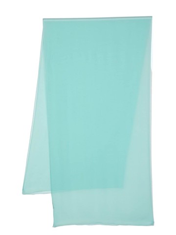 Alberta Ferretti - chiffon-crepe silk scarf - women - Silk - One Size - Green