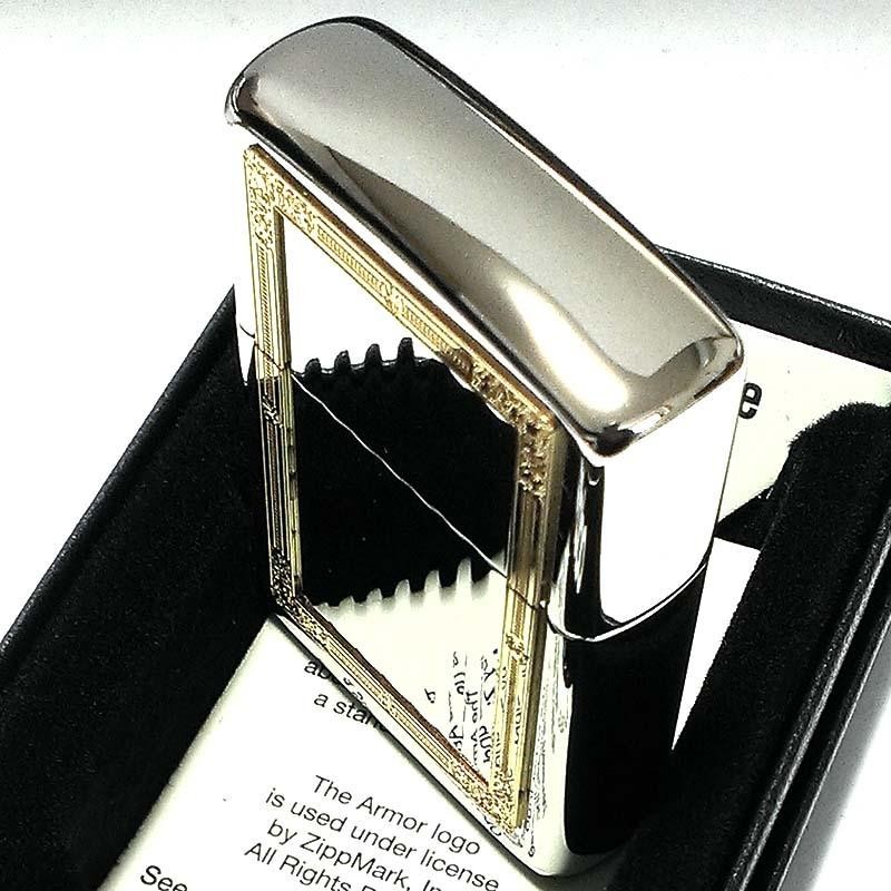 ジッポ アーマー GPフレーム ダイアノシルバー ZIPPO ライター 両面