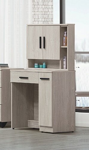 【歐風別館】喬治淺橡木鏡台【基隆至台中免運費】