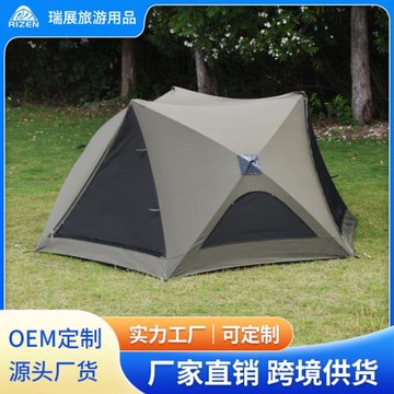 戶外露營帳篷全自動便攜式折疊帳全遮陽防雨防風沙灘野營跨境熱銷