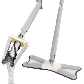 馬上淨一秒瞬擰免手洗蝶型平板拖把-勁