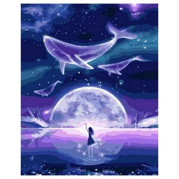 ArtLife 藝術生活 DIY數字油畫 DT039 50 x 40cm  銀河夜夢  1組
