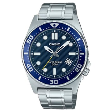 CASIO 卡西歐 運動鋼帶指針錶 MTD-135D-2A~送精美手鍊