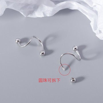 925純銀耳釘女年新款潮耳環ins冷淡風耳扣設計感耳圈耳飾