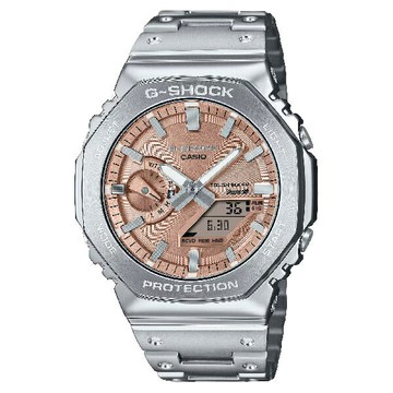 CASIO卡西歐 G-SHOCK  2100 系列 GM-B2100AD-5A 八角形全金屬太陽能藍芽腕錶 橘粉面 44.4mm｜樂天全館特惠中★指定刷卡回饋10%