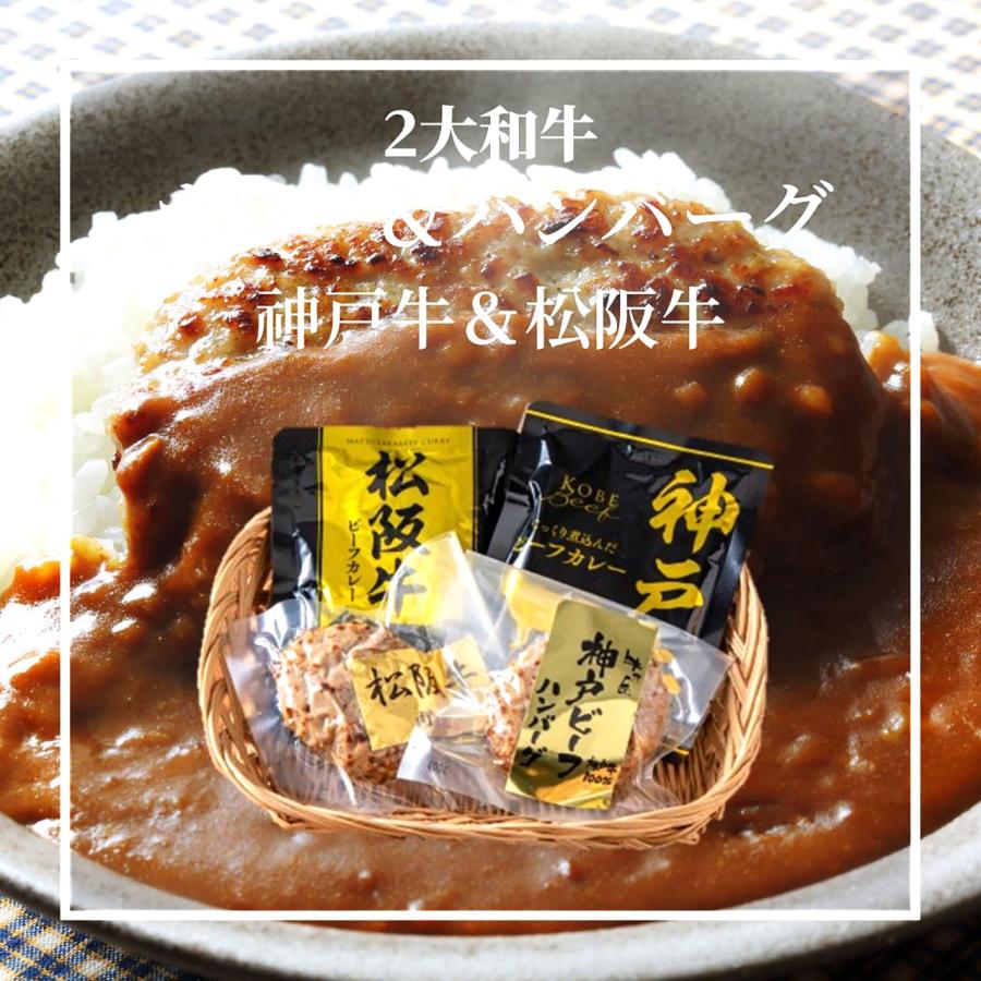 ギフト 2023 2大和牛カレー＆ハンバーグ食べ比べ 5684-37 送料無料